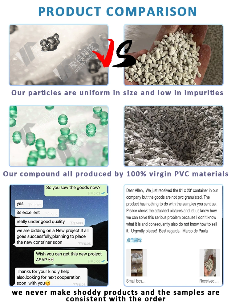 Wire Cable Extrusion Soft Insulation Sheathing PVC Plastic Raw Material Compound Granules