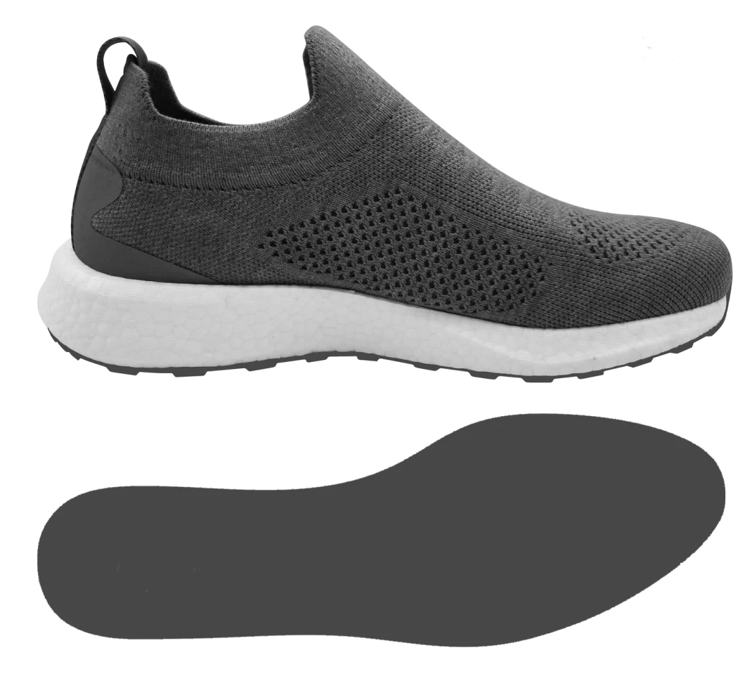 Etpu+Rubber Fly-Knit Slip-on 40-45 Size Shoes for Men