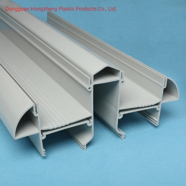 PVC Cold Plastic Extrusion Profile for Architecture with Grey Color