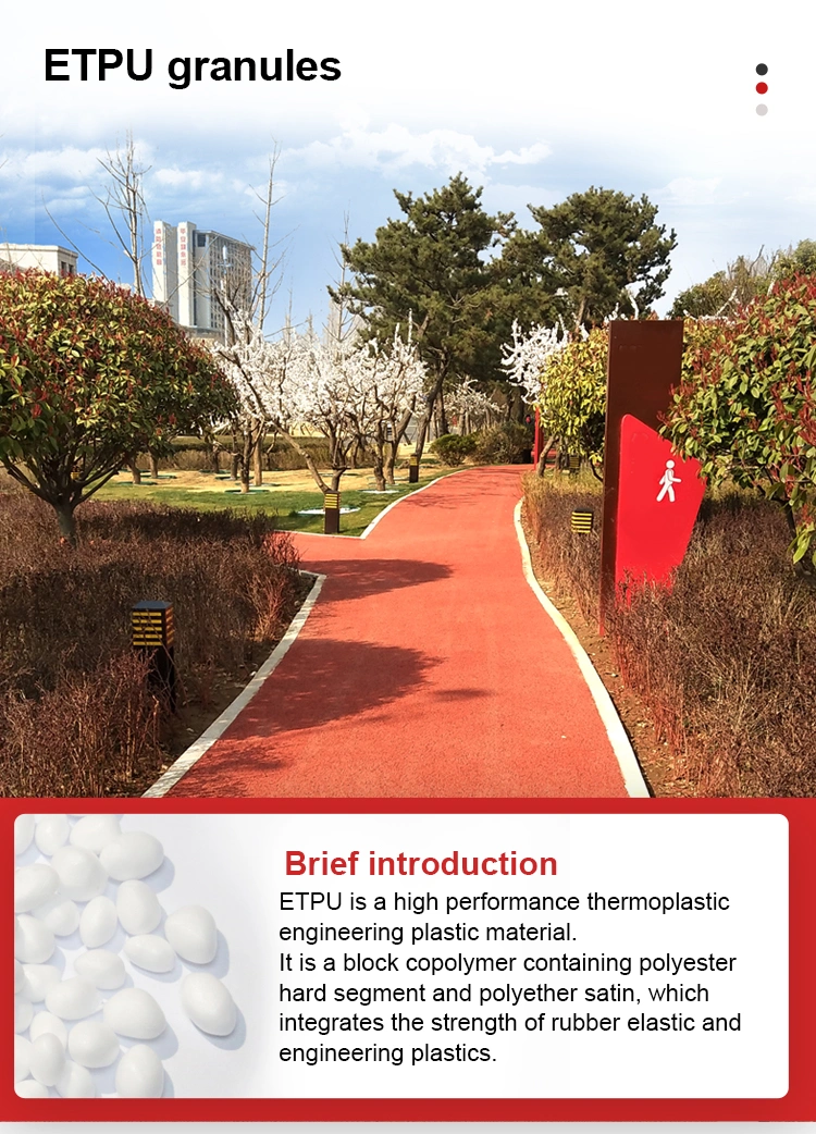 Hot Sale Walkway/ Running Track with Etpu Granules