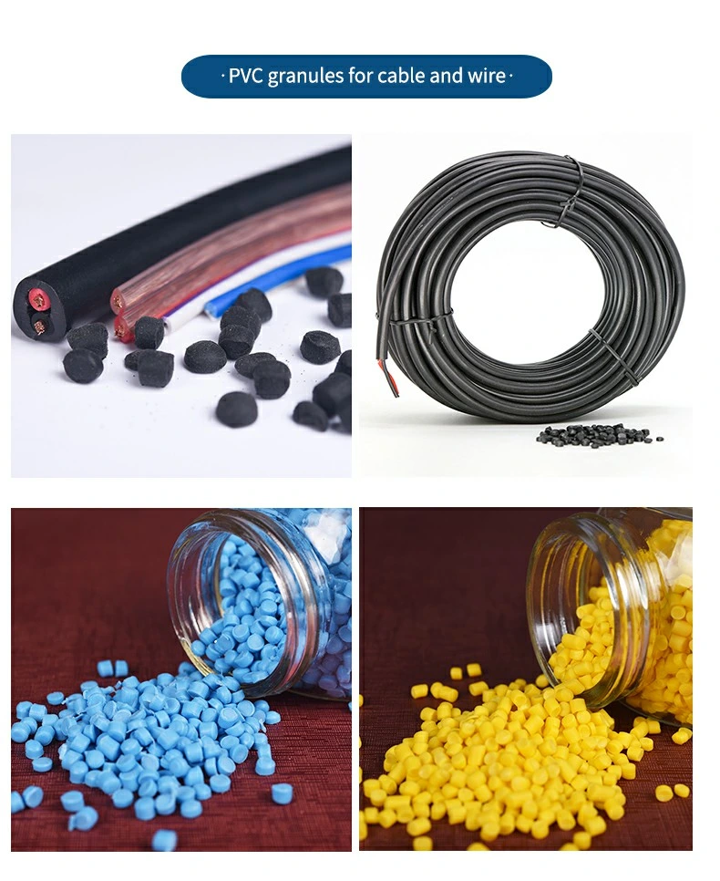 Manufacturer Provides Straightly Plastic Pellets PVC Compound Granule Price for Cable and Wire