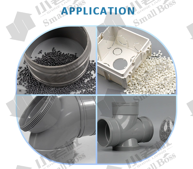 Rigid Extruction PVC Granules Compound Pipe Fittings with Good Impact Strength