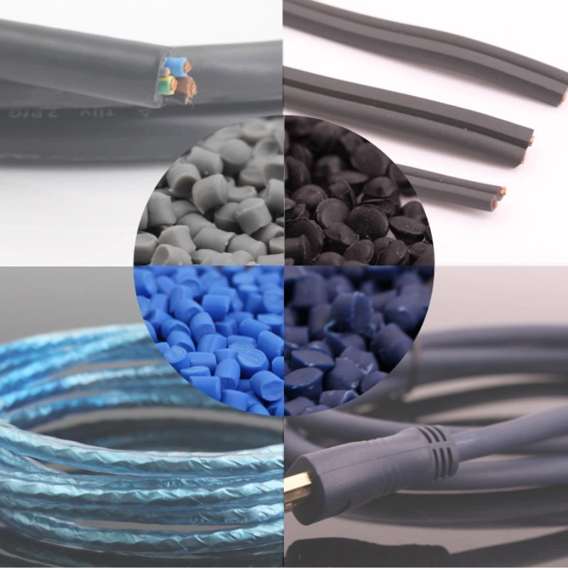 BS 7655 Aoi 28% Flame Retardant Flexible PVC Compound 80A for Cable Insulation