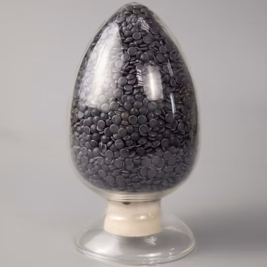 Черные композитные гранулы УПВХ-ПВХ для каналов подключения труб